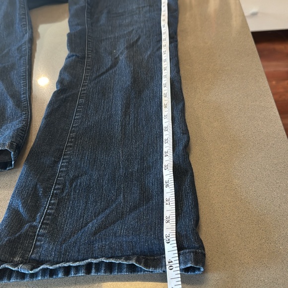 Not your daughter’s jeans. Excellent condition. Dark wash, boot cut - Picture 4 of 5